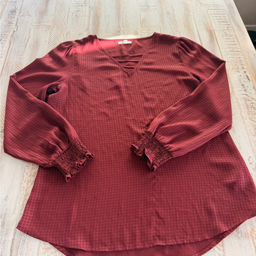 Maurices Deep Red Blouse